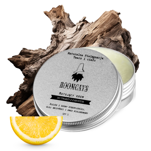 ROOMCAYS Matujący krem do twarzy z zarostem
