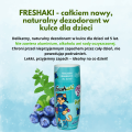 Naturalny dezodorant w kulce dla dzieci Freshaki, Leo Rider, Mint Bluberry, 50 ml, 3-pak WOREK GRATIS