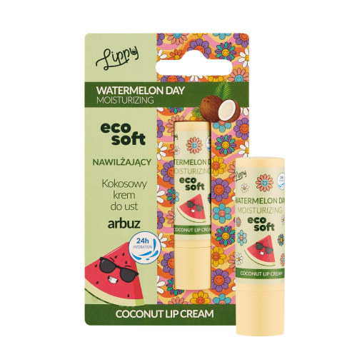 Kokosowy balsam do ust Lippy Day eco soft- Arbuz