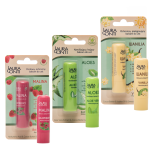 Zestaw balsamów do ust Laura Conti - Aloes, Malina, Wanilia