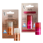 Zestaw żelowych nawilżających balsamów do ust Laura Conti -  Crystal Clear, Crystal Color