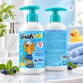 Delikatny żel pod prysznic dla dzieci 5+, Mięta Jagoda, Freshaki Leo Rider, 300 ml