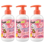 Delikatny żel pod prysznic dla dzieci 5+, Aloes Kiwano, Freshaki Tessa Bunny, 3x300 ml