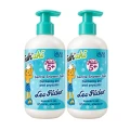 Delikatny żel pod prysznic dla dzieci 5+, Mięta Jagoda, Freshaki Leo Rider, 2x300 ml